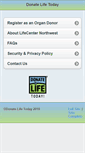Mobile Screenshot of donatelifetoday.com